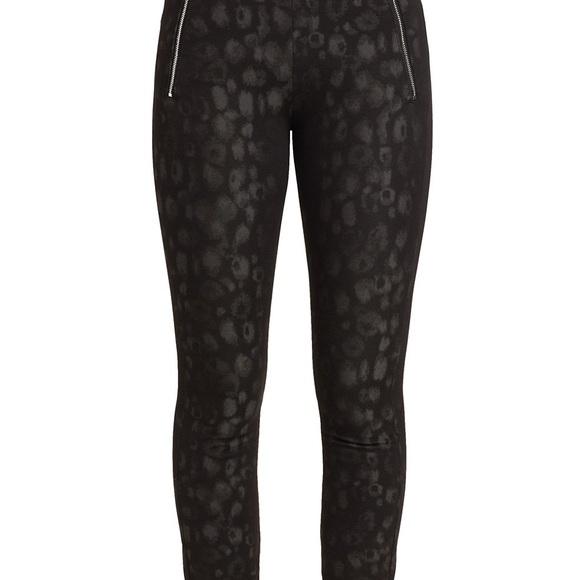 Rag & Bone Simone Leopard pant with zip pockets. Size 0 - Picture 3 of 8